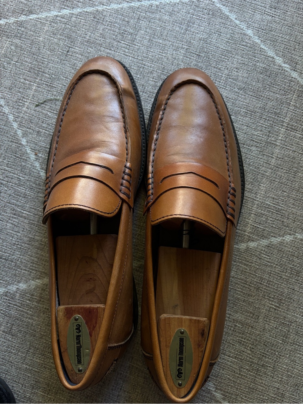 Banana Republic Brown Leather Penny Loafers